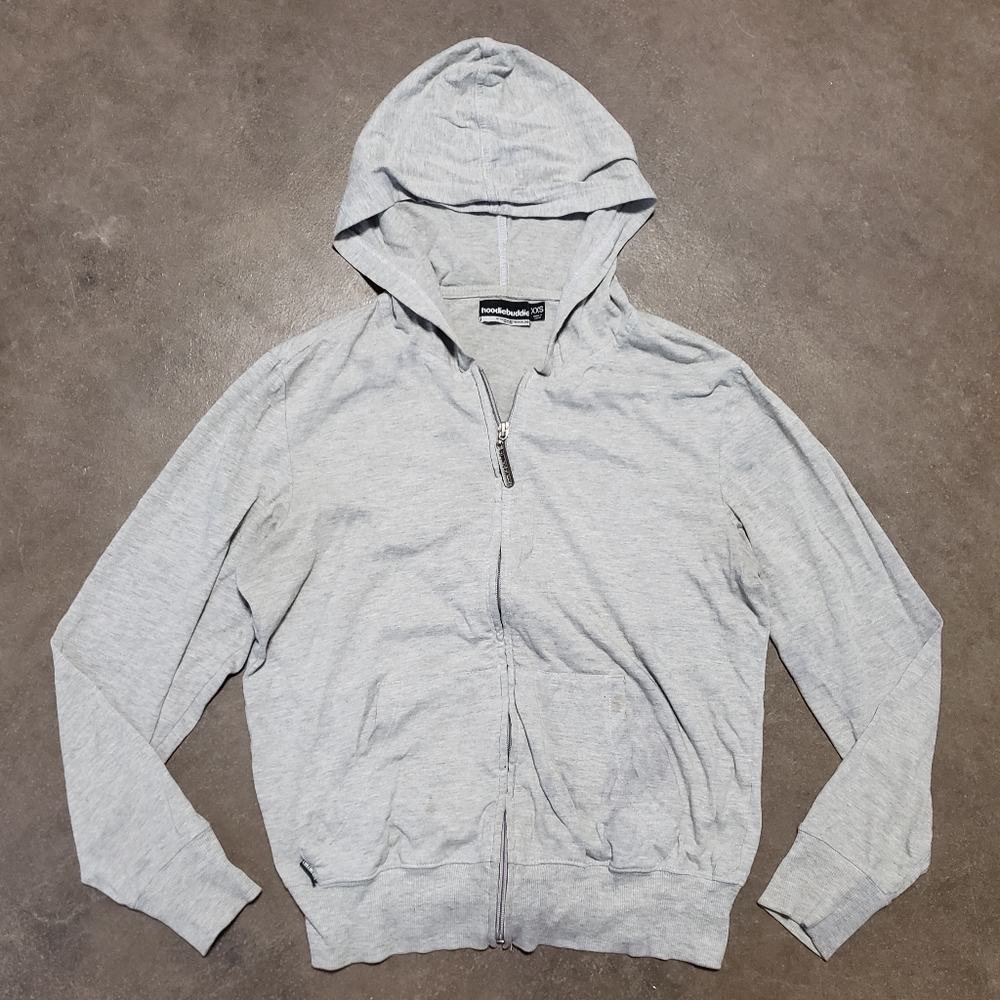 Light Grey HoodieBuddie Zip Up